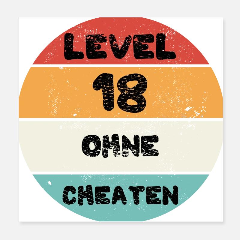 Geburtstag Poster 20x20 cm