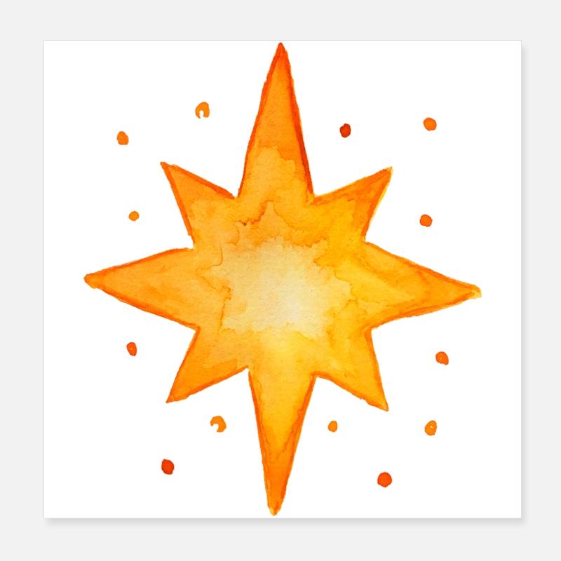 Stern Poster 20x20 cm