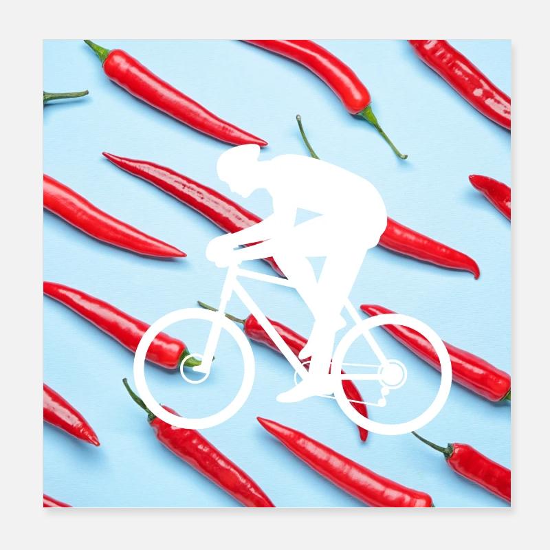 scharfes Rad Poster 20x20 cm