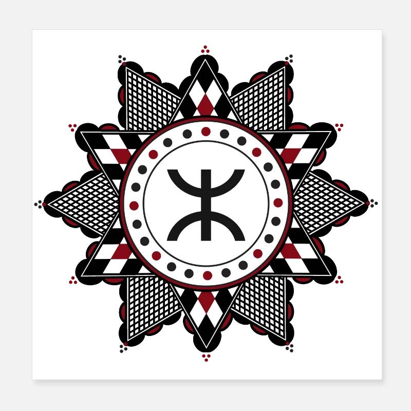 Motif kabyle Poster 20 x 20 cm