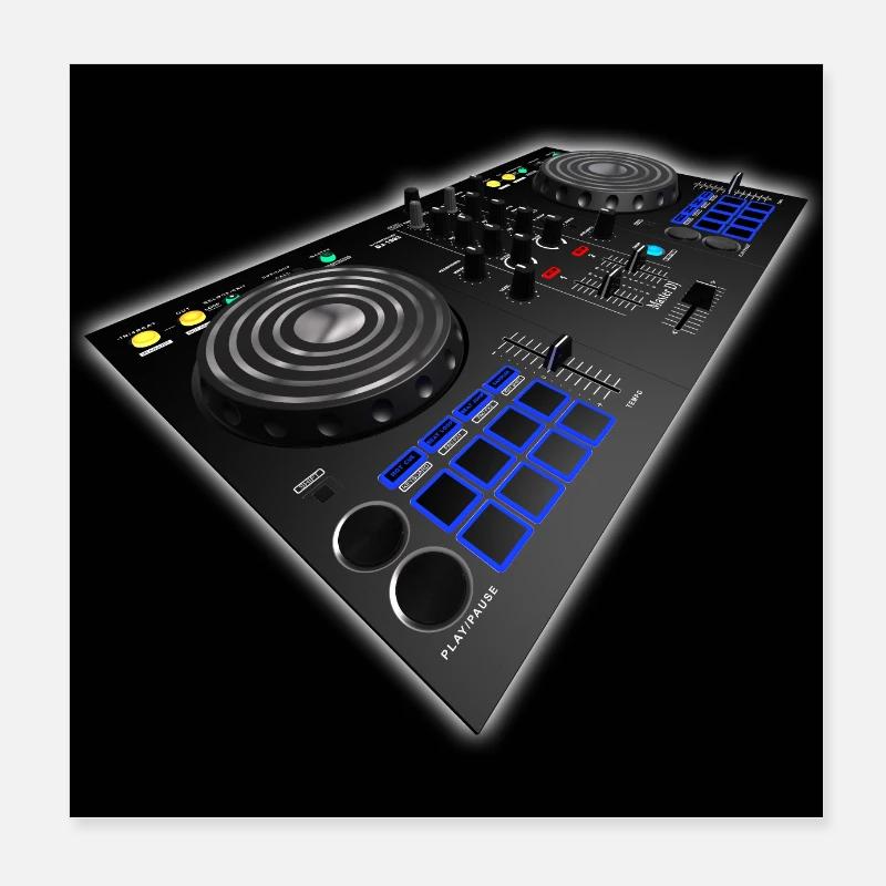 Platin DJ Poster 20x20 cm