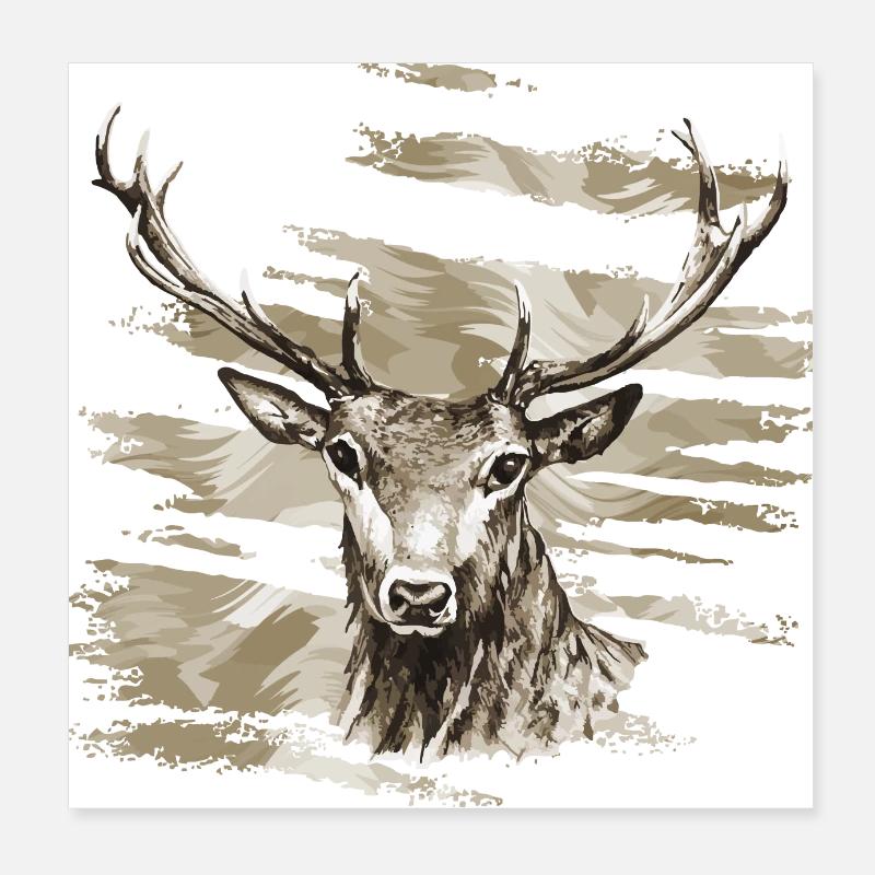 Cervo Poster 20x20 cm