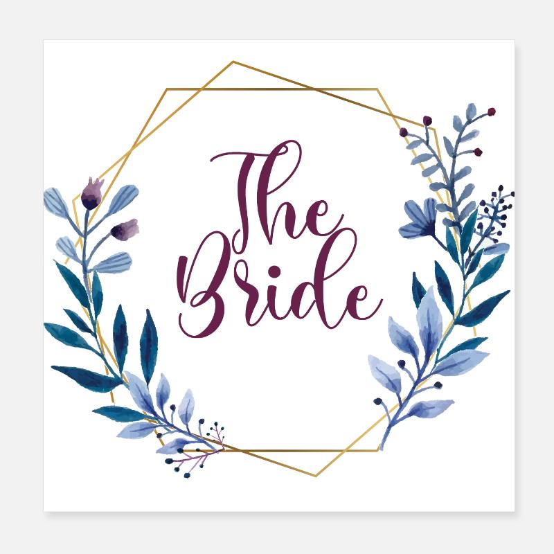 The Bride Poster 8" x 8" (20x20 cm)