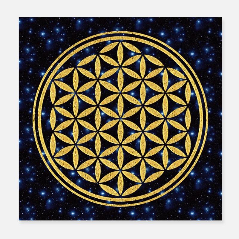 Blume Des Lebens - Look Inside 3 Poster Poster 20x20 cm