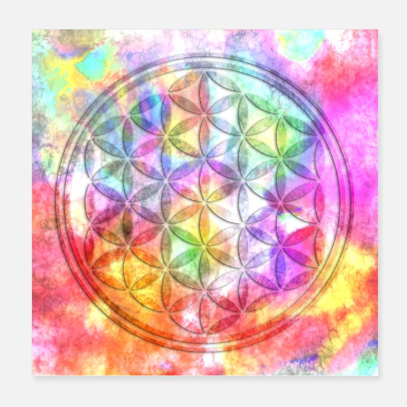 Blume Des Lebens - Look Inside 4 Poster Poster 20x20 cm