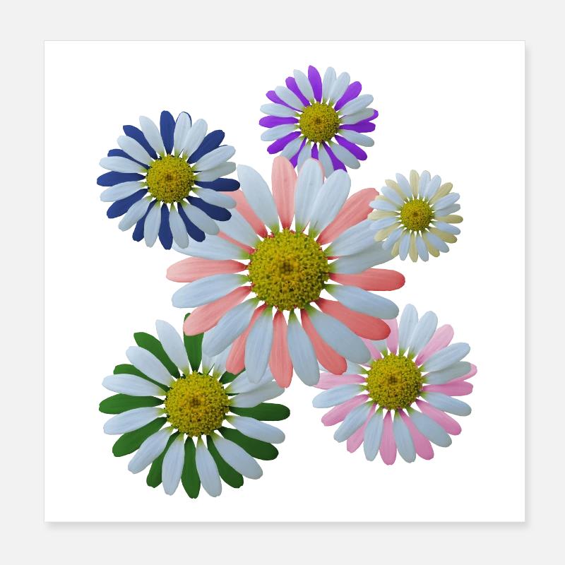 Fleur, Fleur, Fleurs, Fleur, Floral Poster 20 x 20 cm