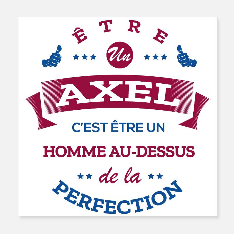 AXEL PARFAIT - NOM AXEL Poster 20 x 20 cm