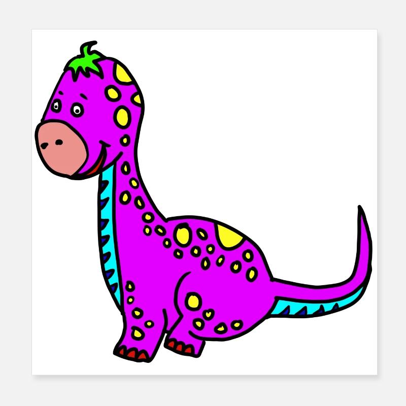 Dino Poster 20x20 cm