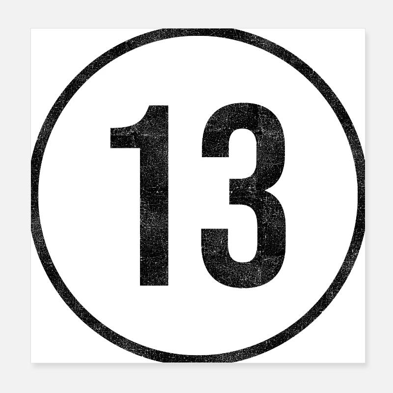 13 Poster 20x20 cm