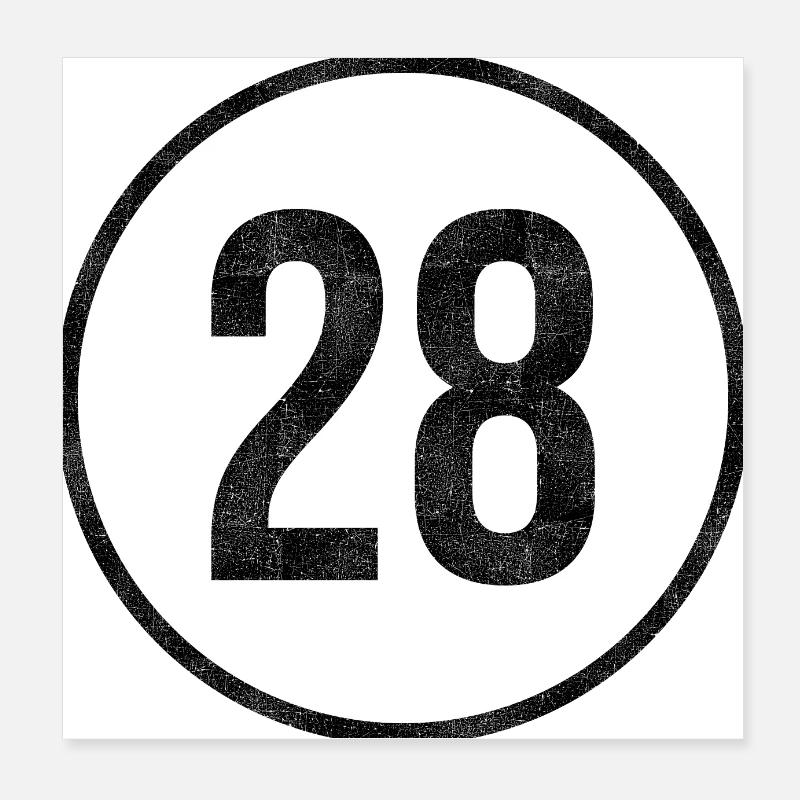 28 Poster 20x20 cm