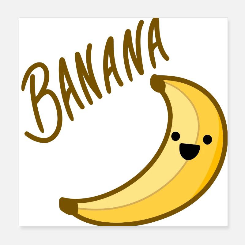 Banane Poster 20 x 20 cm