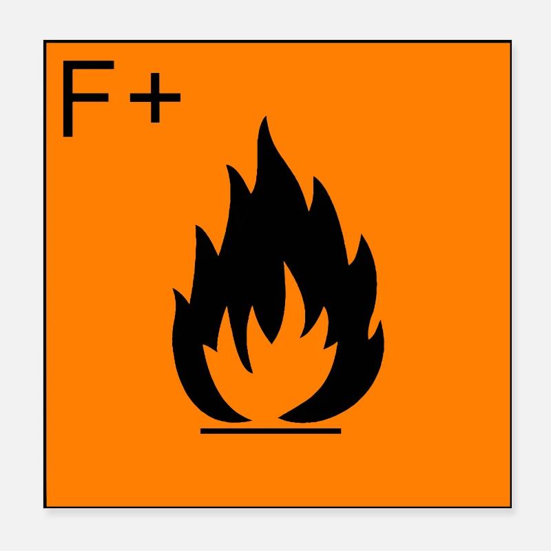 Extrêmement inflammable, extrêmement inflammable Poster 20 x 20 cm