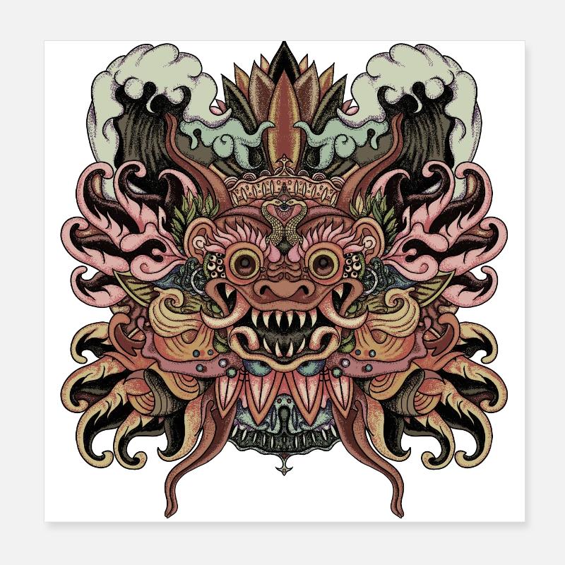 Strong Bali Poster 8" x 8" (20x20 cm)