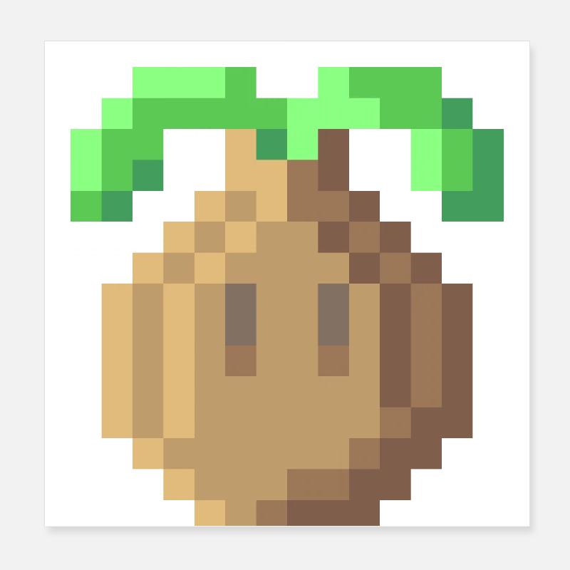 Oignon Poster 20 x 20 cm