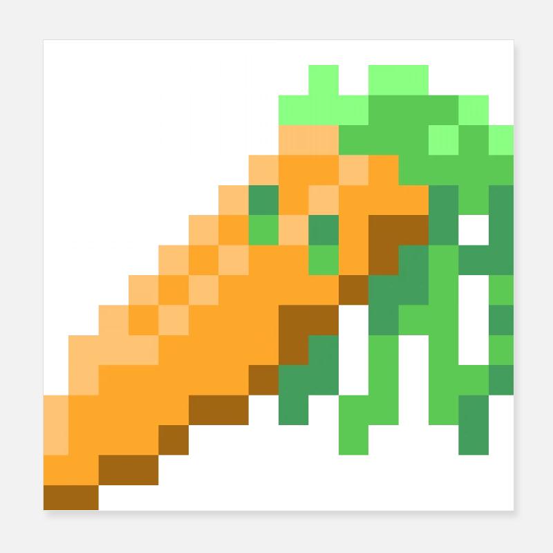 Carrot Poster 8" x 8" (20x20 cm)