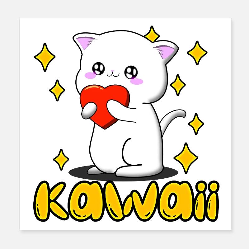 kitten Poster 8" x 8" (20x20 cm)