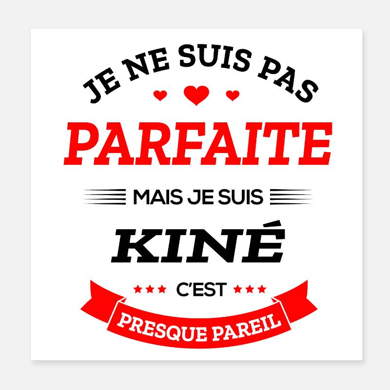 KINÉ PARFAITE Poster 20 x 20 cm