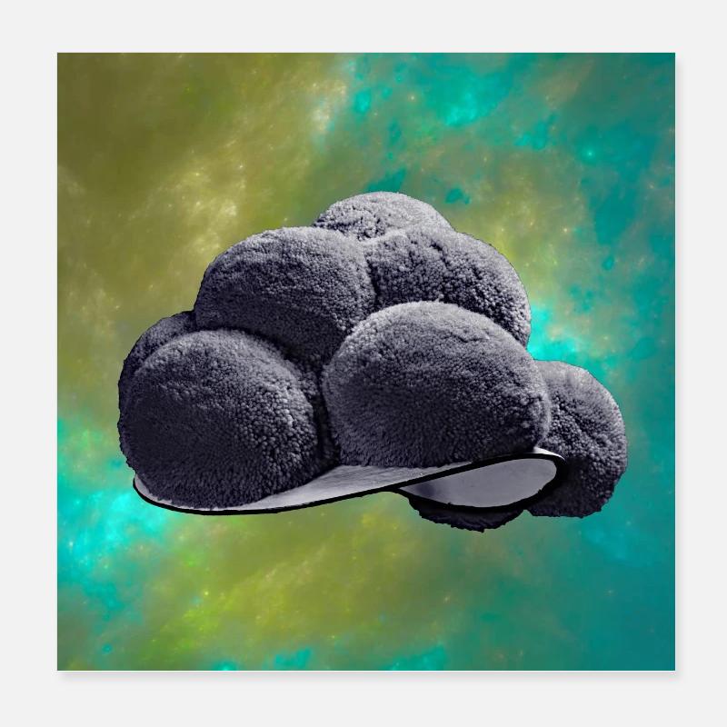 Der schwarze Bollenhut 1.1 Poster 20x20 cm