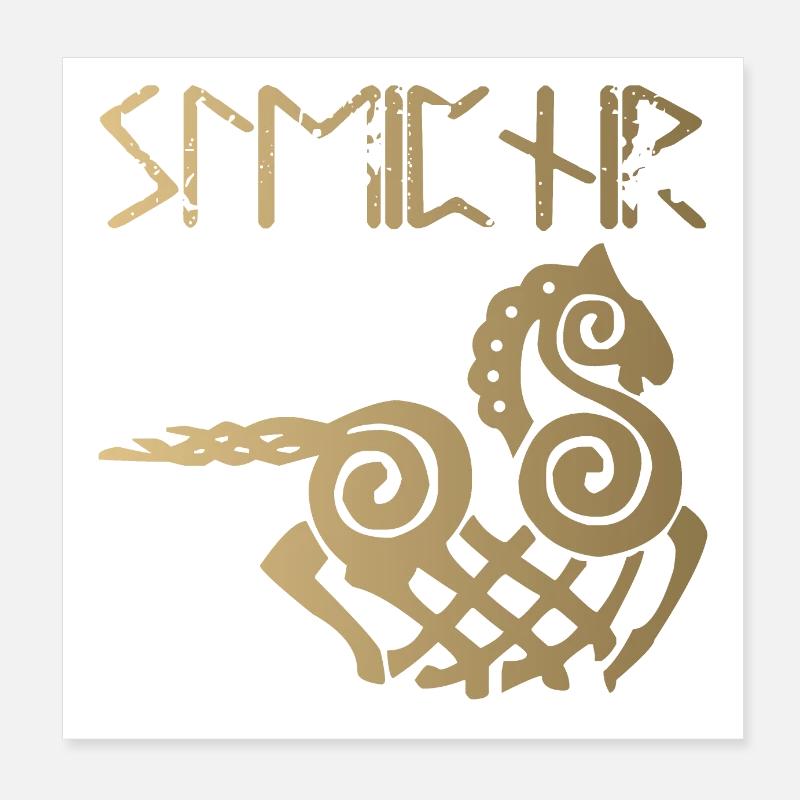 Sleipnir Poster 8" x 8" (20x20 cm)