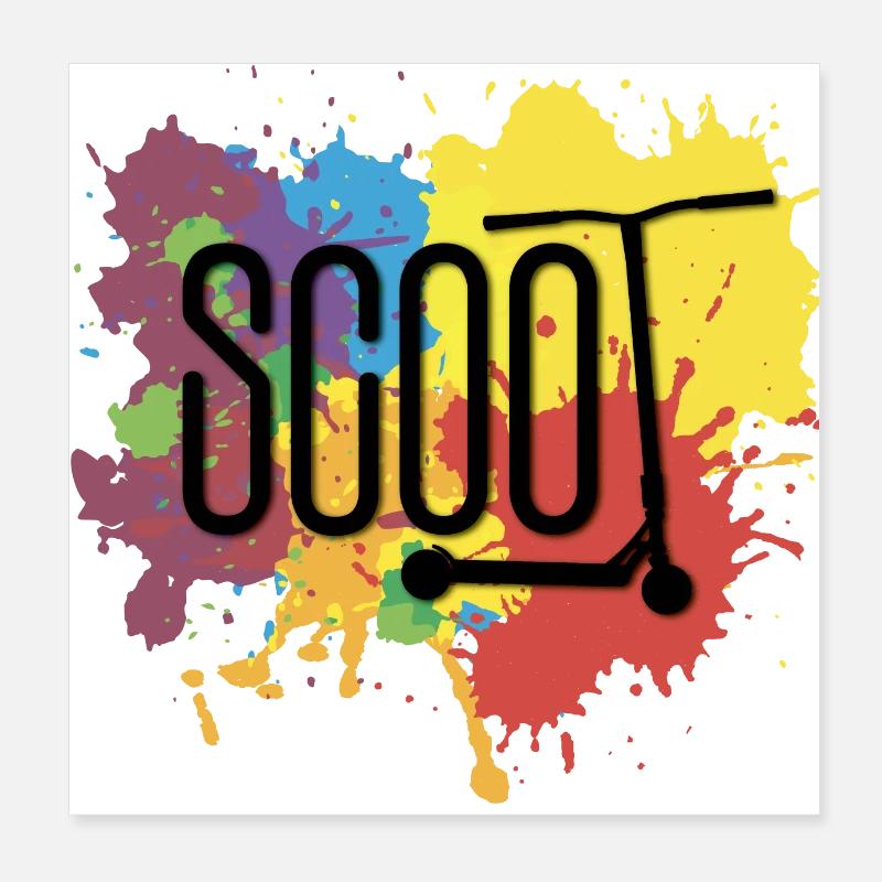 Scoot Zusammenfassung Poster 20x20 cm