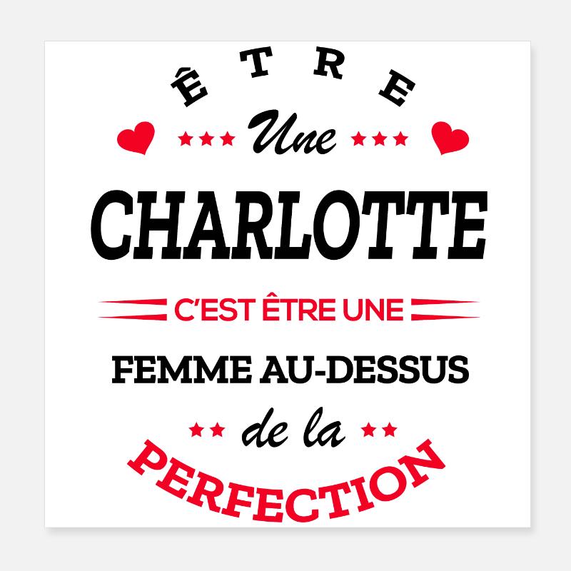 15 CHARLOTTE BL Poster 20 x 20 cm