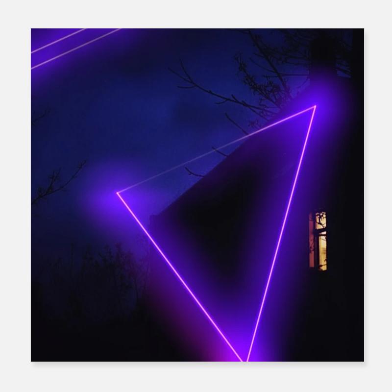 Purple Feeling #2 (Sensation violette n°2) Poster 20 x 20 cm