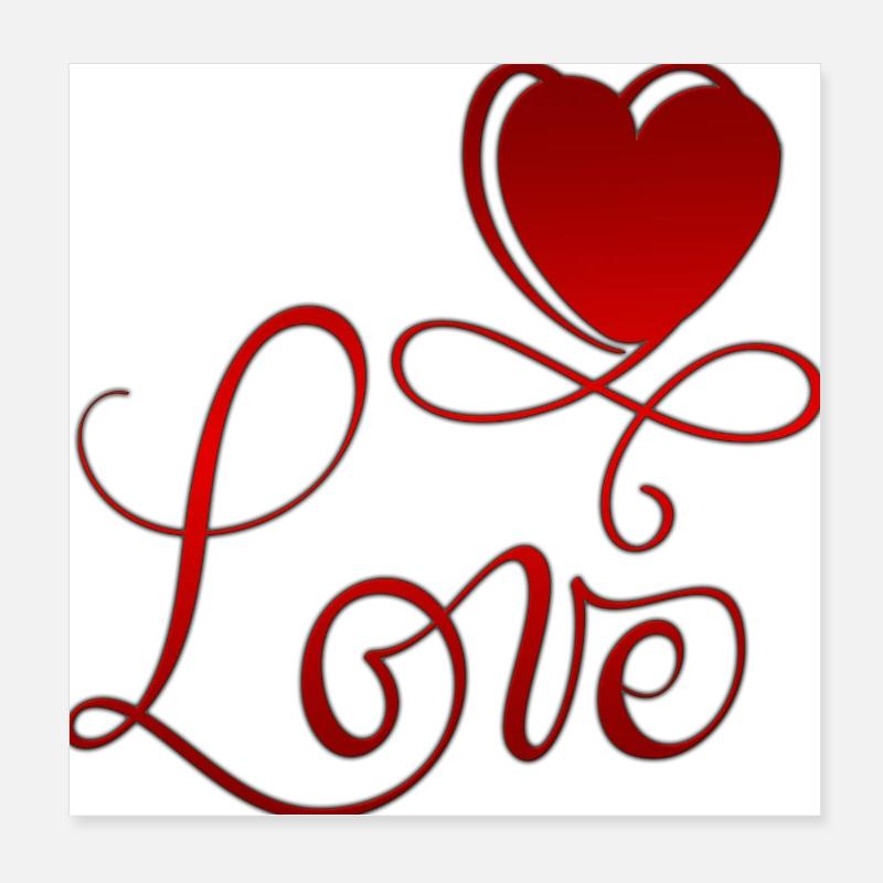 Valentinstag Valentinstag Poster 20x20 cm