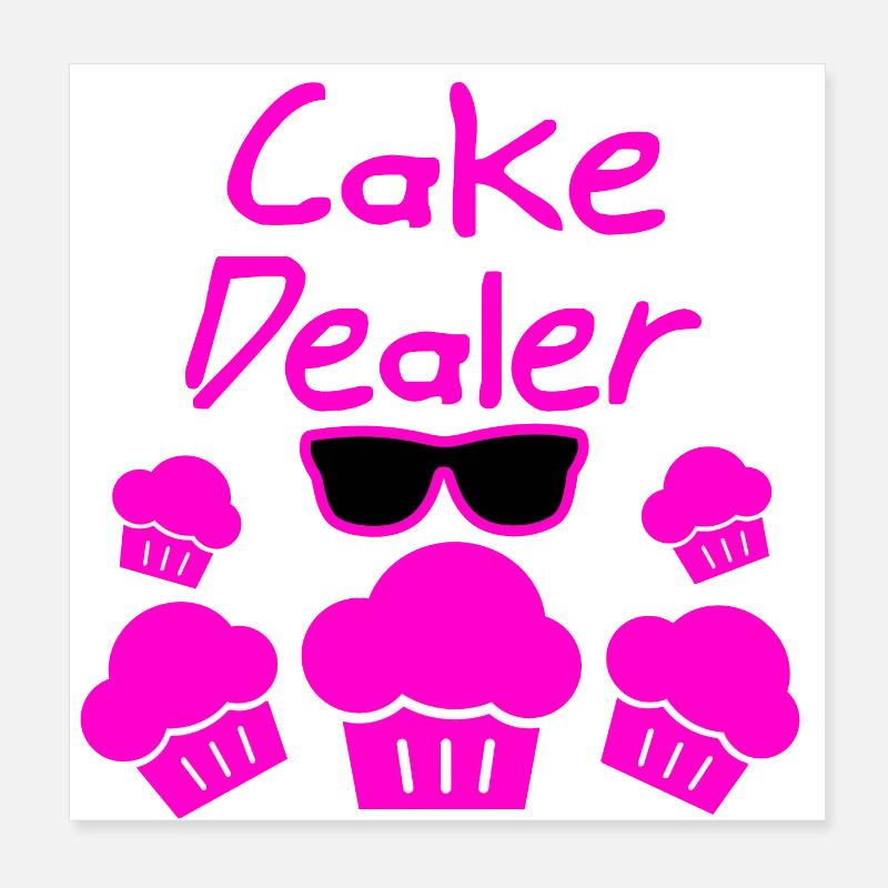 Kuchen Poster 20x20 cm