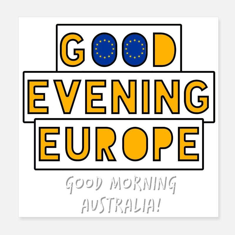 Concours Eurovision européen de la chanson Poster 20 x 20 cm