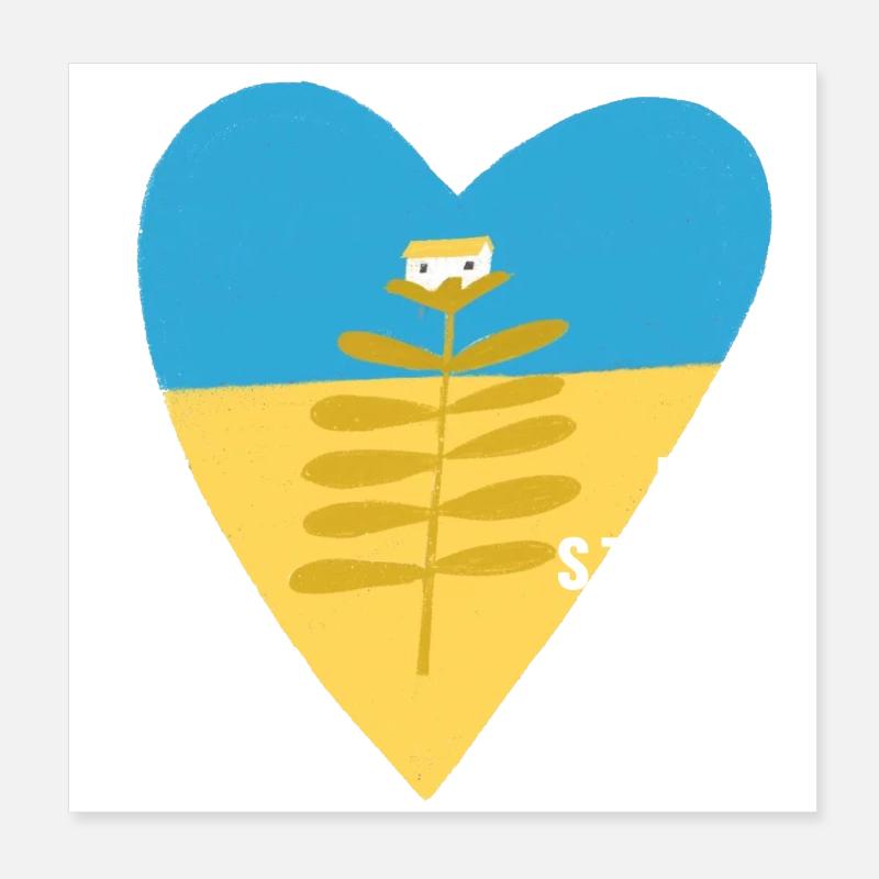 Ukraine Poster 8" x 8" (20x20 cm)