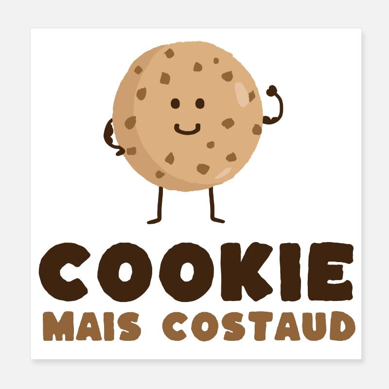 COOKIE MAIS COSTAUD Poster 20 x 20 cm