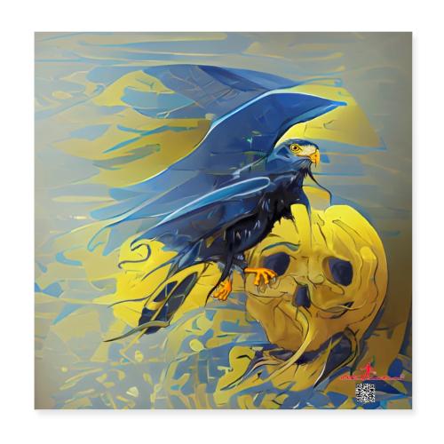 Dode mensen leven langer - Poster 20x20 cm