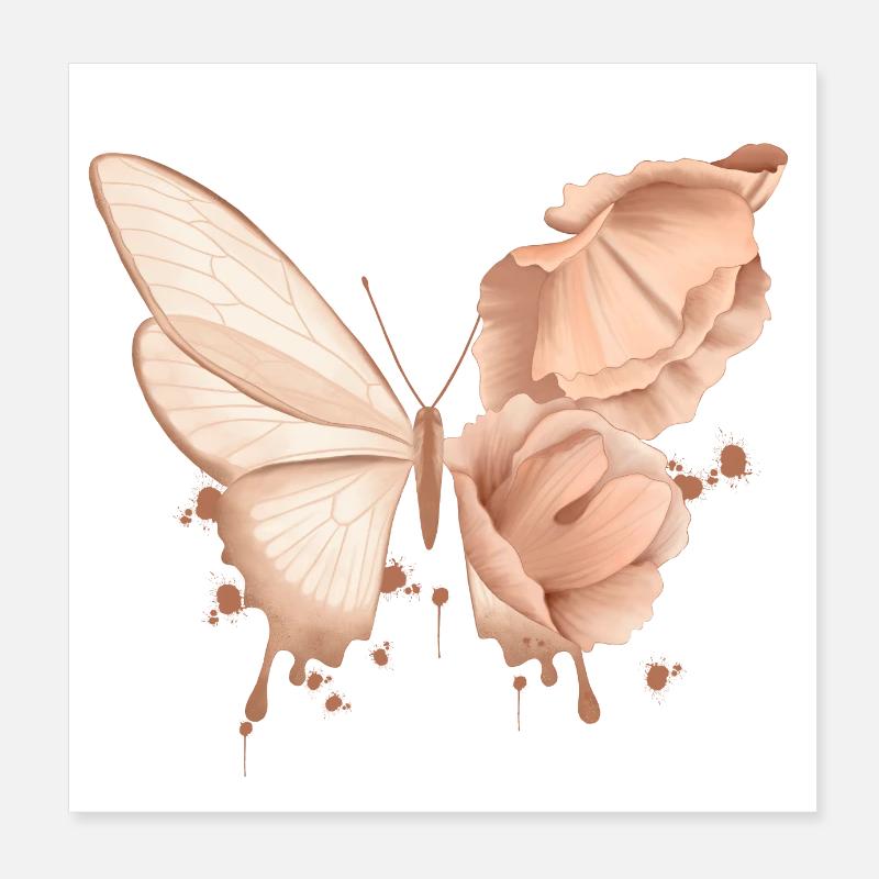Schmetterling Poster 20x20 cm