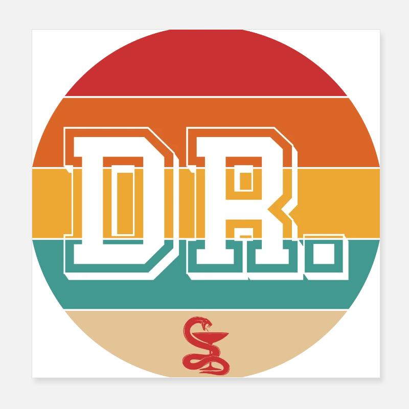 Arzt Poster 20x20 cm