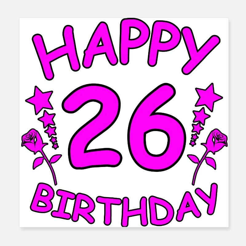 Compleanno Poster 20x20 cm