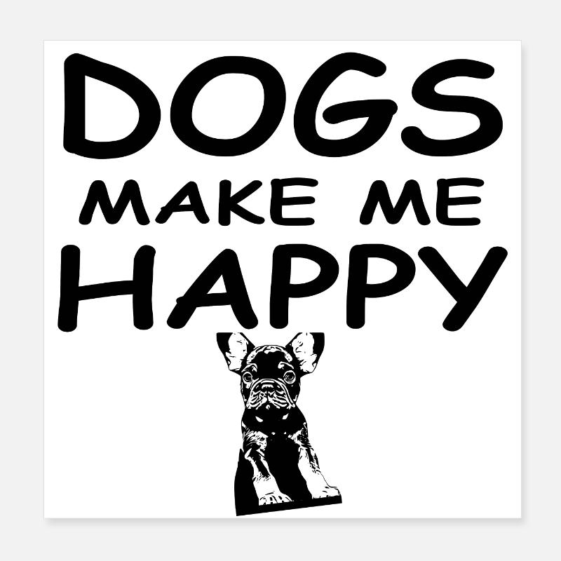 Dog Poster 8" x 8" (20x20 cm)