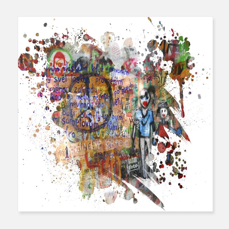 Graffiti Spray Poster 8" x 8" (20x20 cm)