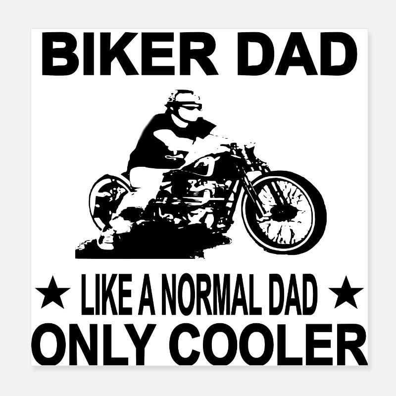 Motorcykel Poster 20x20 cm