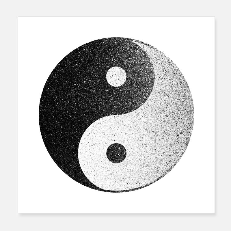 Ying and Yang Poster 8" x 8" (20x20 cm)