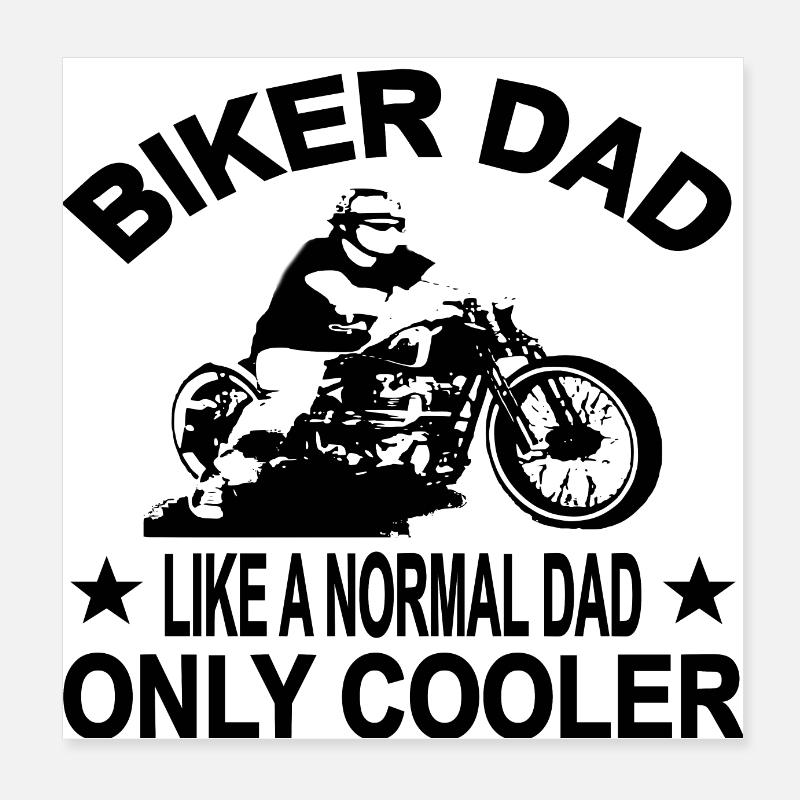 Motorcykel Poster 20x20 cm