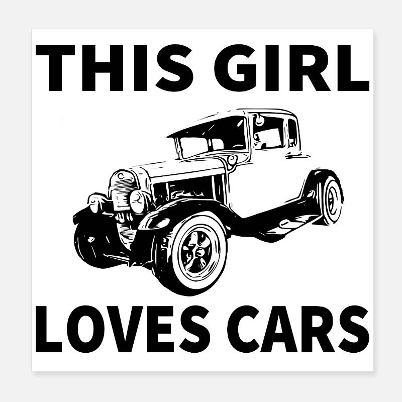 Voiture Poster 20 x 20 cm