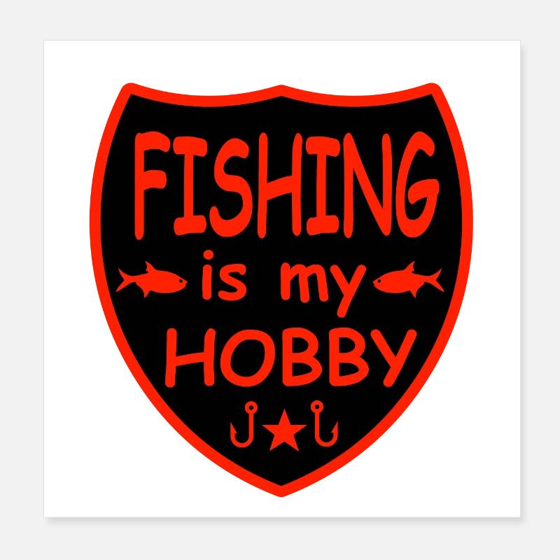 Pêche Poster 20 x 20 cm