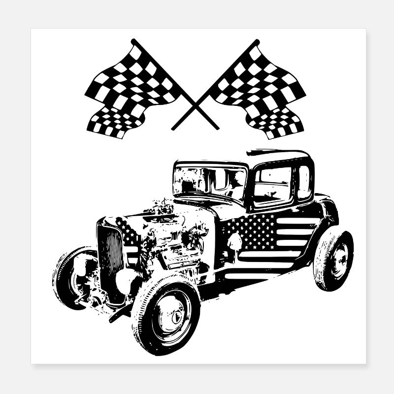 Auto Poster 20x20 cm