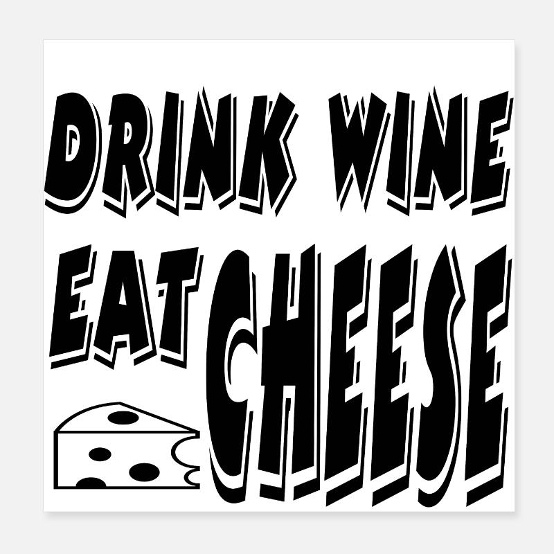 Wein Poster 20x20 cm