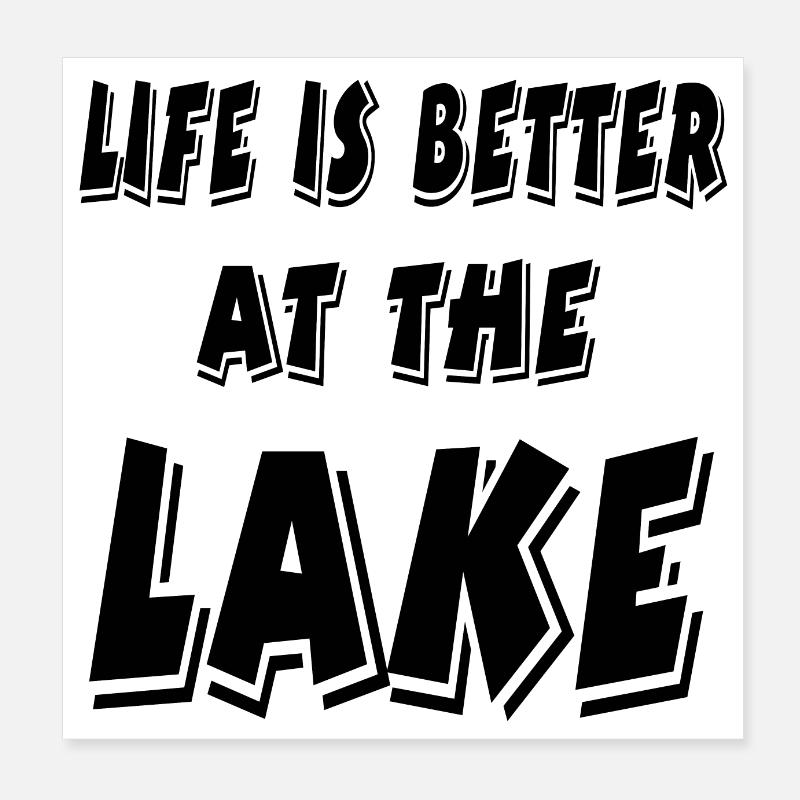 Lac Poster 20 x 20 cm