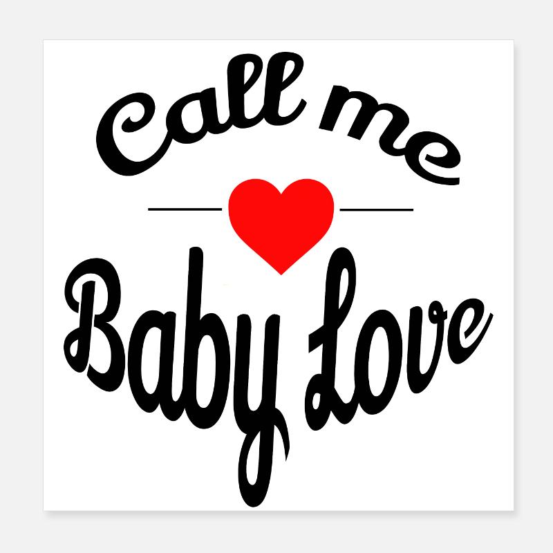call me !! Poster 20 x 20 cm