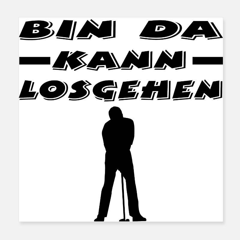 Golf Poster 20x20 cm