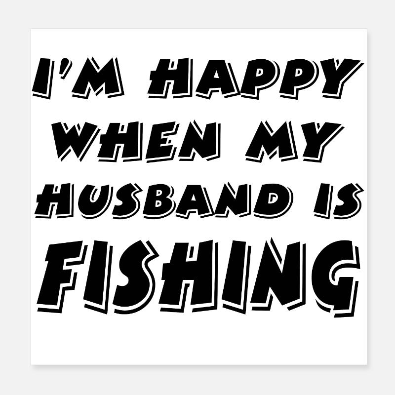 Pêche Poster 20 x 20 cm