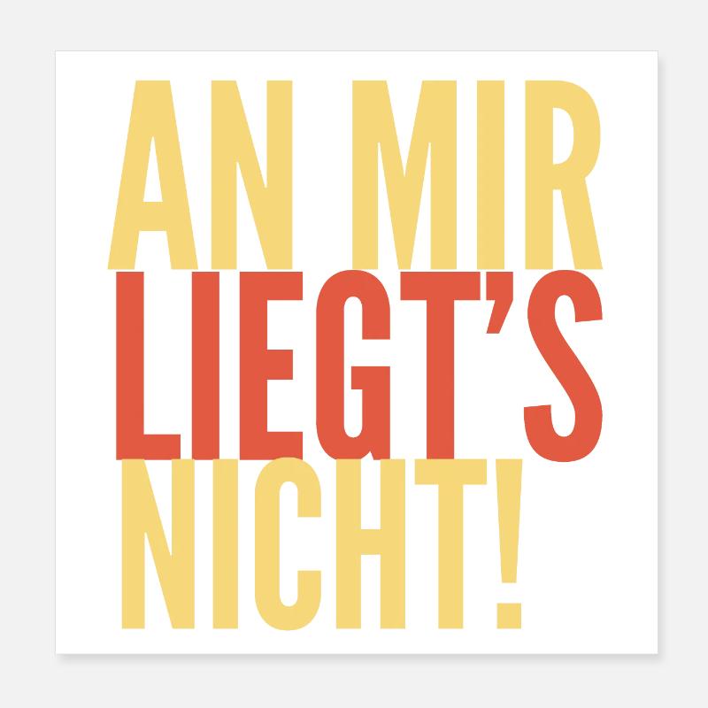 It's not funny sarcasm saying on me Poster 8" x 8" (20x20 cm)