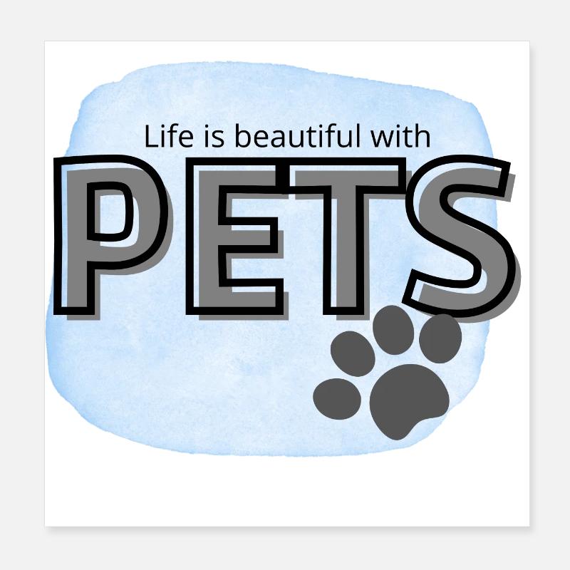 Pets2 Poster 8" x 8" (20x20 cm)